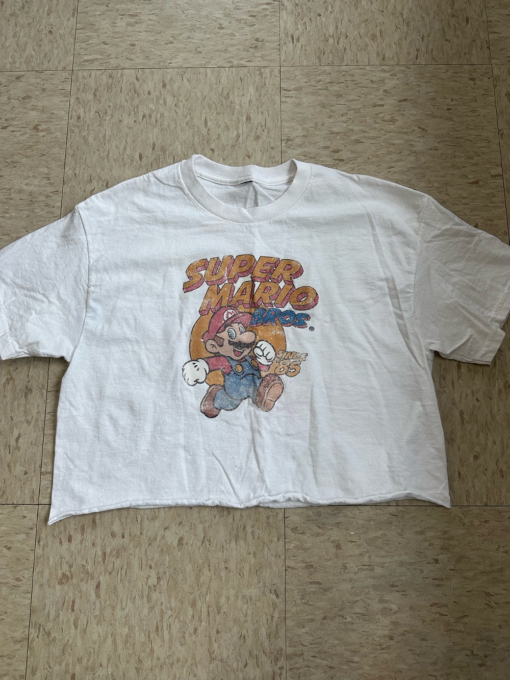 Super Mario White Graphic Tee